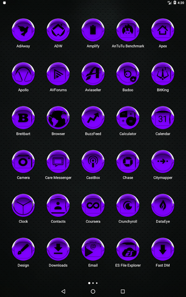Purple Icon Pack Style 4 - Image screenshot of android app
