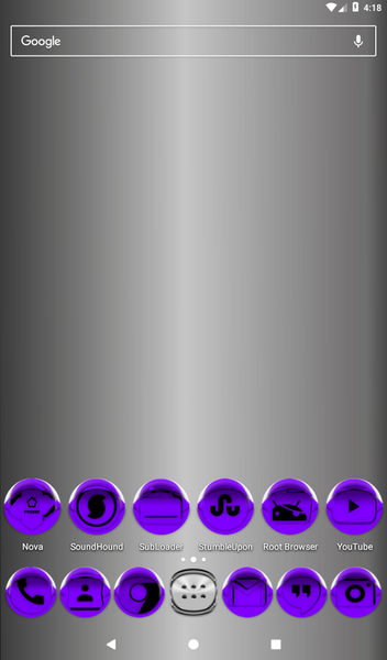 Purple Icon Pack Style 4 - Image screenshot of android app