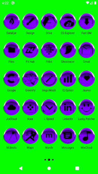 Purple Icon Pack Style 4 - Image screenshot of android app