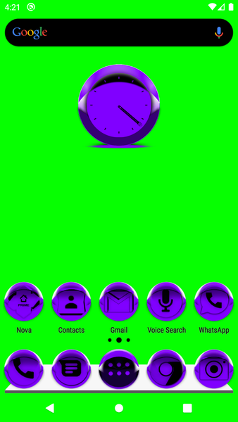 Purple Icon Pack Style 4 - Image screenshot of android app