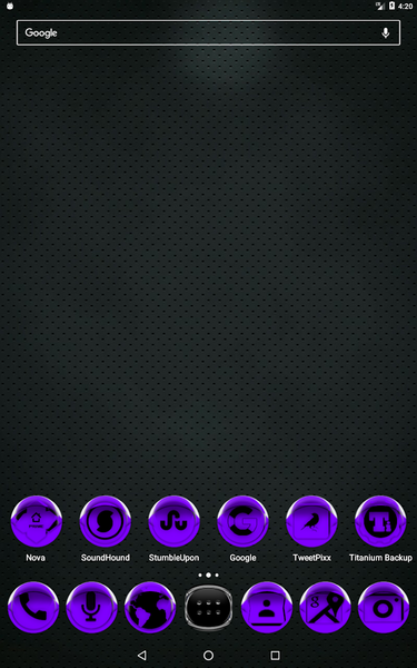 Purple Icon Pack Style 4 - Image screenshot of android app
