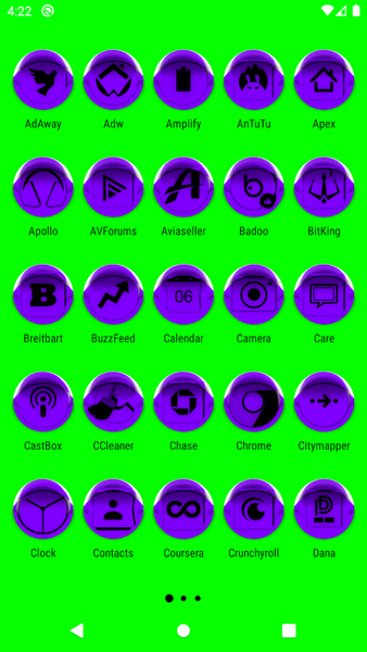 Purple Icon Pack Style 4 - Image screenshot of android app