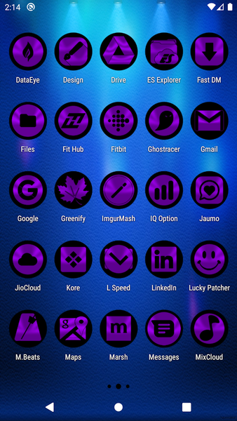 Oreo Purple Icon Pack - Image screenshot of android app
