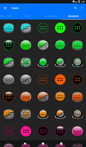 Oreo Purple Icon Pack - Image screenshot of android app