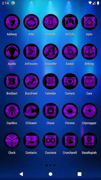 Oreo Purple Icon Pack - Image screenshot of android app