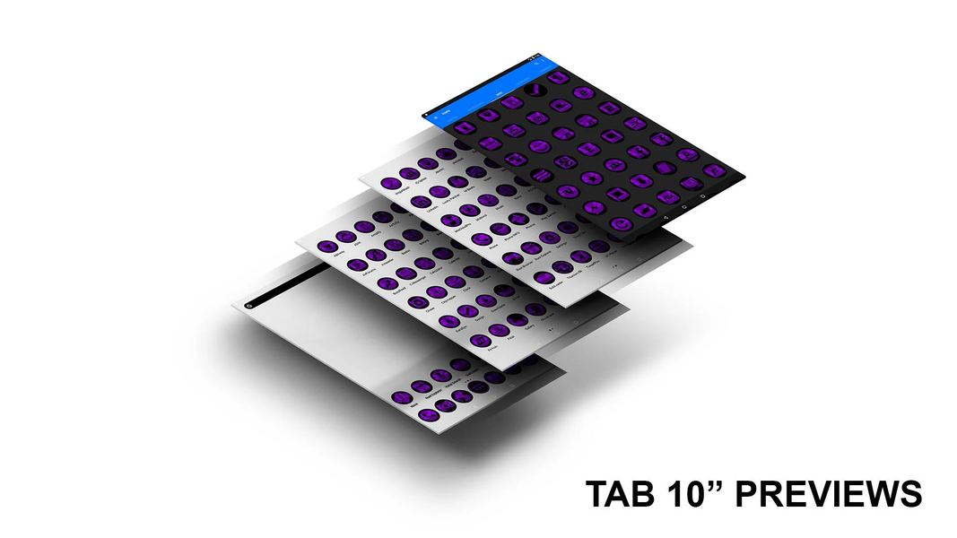 Oreo Purple Icon Pack - Image screenshot of android app