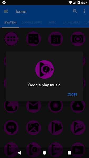 Oreo Purple Icon Pack P2 - Image screenshot of android app