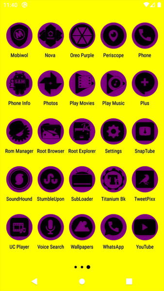 Oreo Purple Icon Pack P2 - Image screenshot of android app