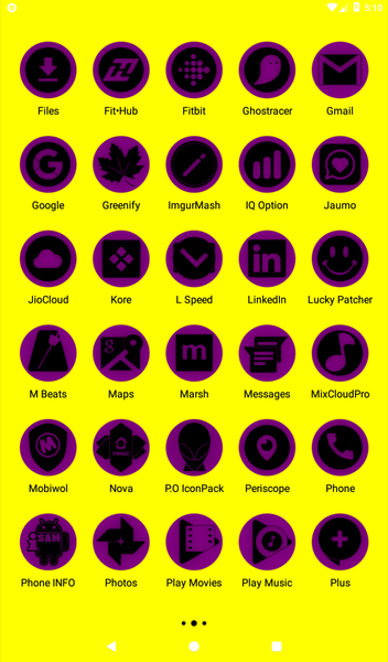 Oreo Purple Icon Pack P2 - Image screenshot of android app