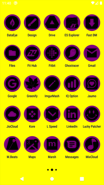 Oreo Purple Icon Pack P2 - Image screenshot of android app