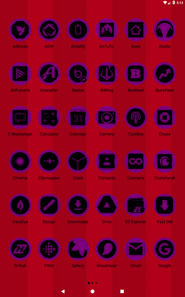 Oreo Purple Icon Pack P2 - Image screenshot of android app