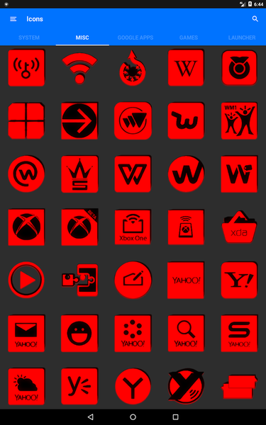 Red and Black Icon Pack - Image screenshot of android app