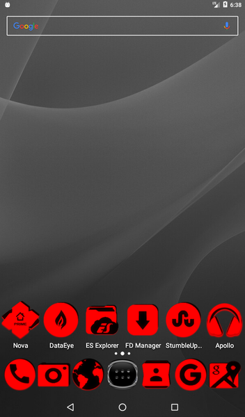 Red and Black Icon Pack - Image screenshot of android app
