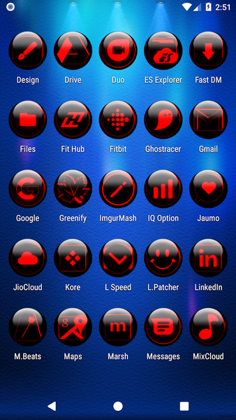 Red Glass Orb Icon Pack - عکس برنامه موبایلی اندروید