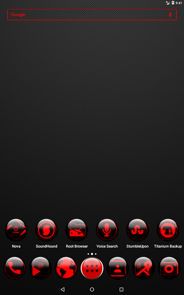 Red Glass Orb Icon Pack - عکس برنامه موبایلی اندروید