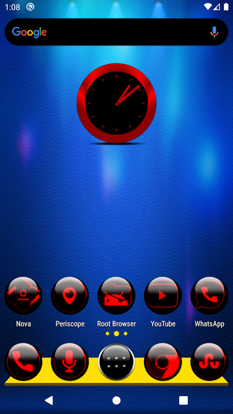 Red Glass Orb Icon Pack - Image screenshot of android app