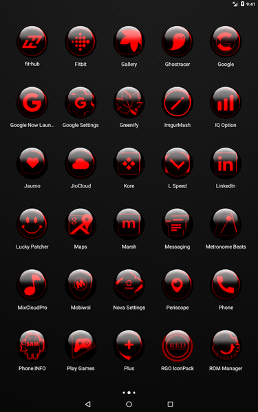 Red Glass Orb Icon Pack - عکس برنامه موبایلی اندروید