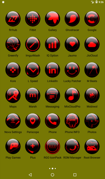 Red Glass Orb Icon Pack - عکس برنامه موبایلی اندروید