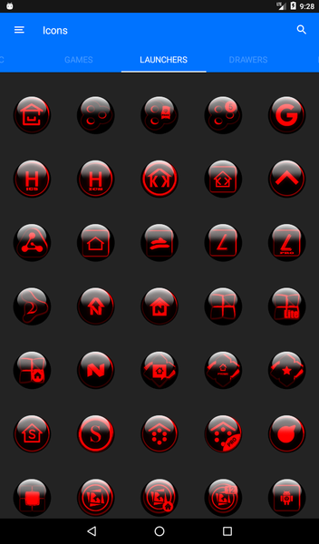 Red Glass Orb Icon Pack - عکس برنامه موبایلی اندروید