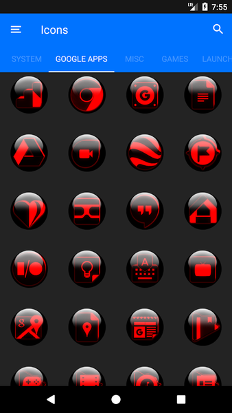 Red Glass Orb Icon Pack - عکس برنامه موبایلی اندروید
