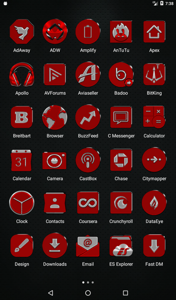Red Icon Pack - Image screenshot of android app