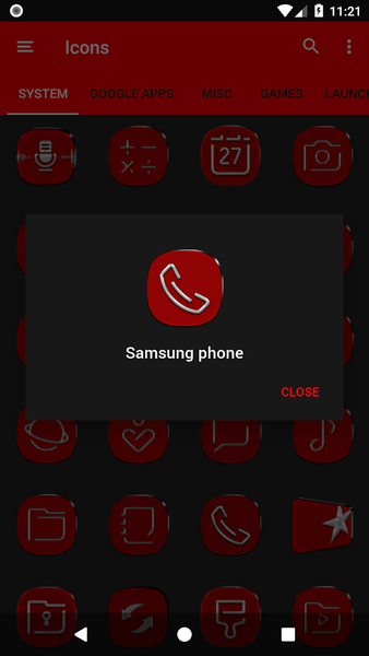Red Icon Pack - Image screenshot of android app