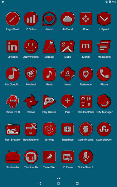 Red Icon Pack - Image screenshot of android app