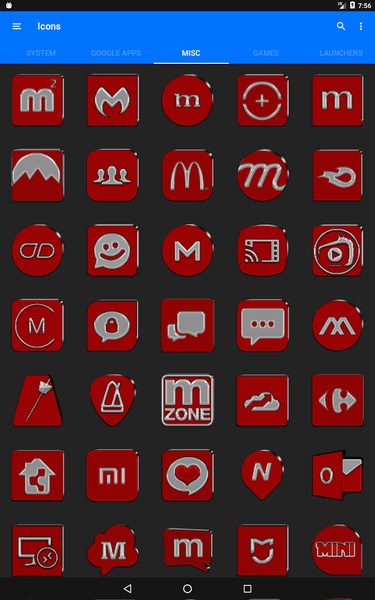Red Icon Pack - Image screenshot of android app