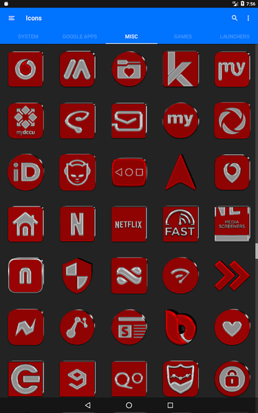 Red Icon Pack - Image screenshot of android app