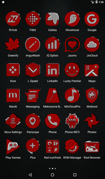 Red Icon Pack - Image screenshot of android app