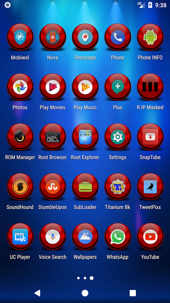 Red Icon Pack Masked - Image screenshot of android app