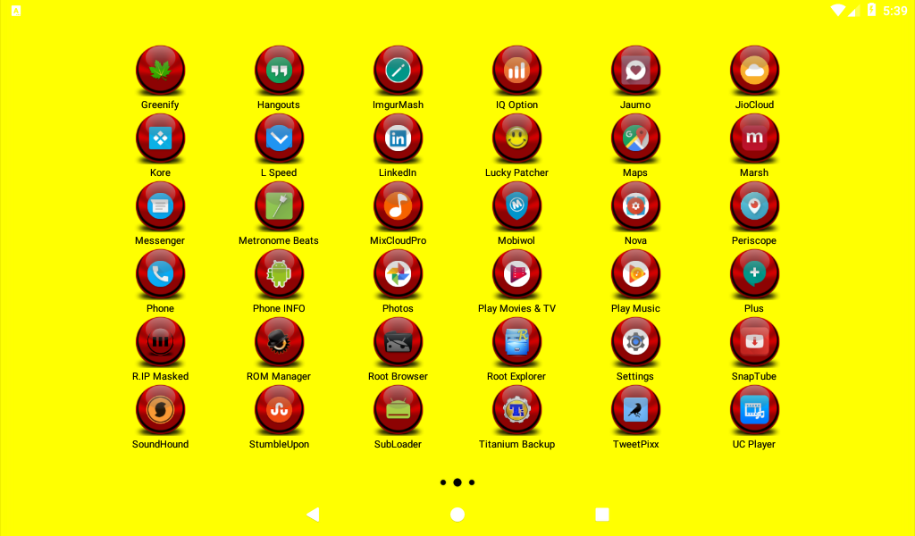 Red Icon Pack Masked - Image screenshot of android app