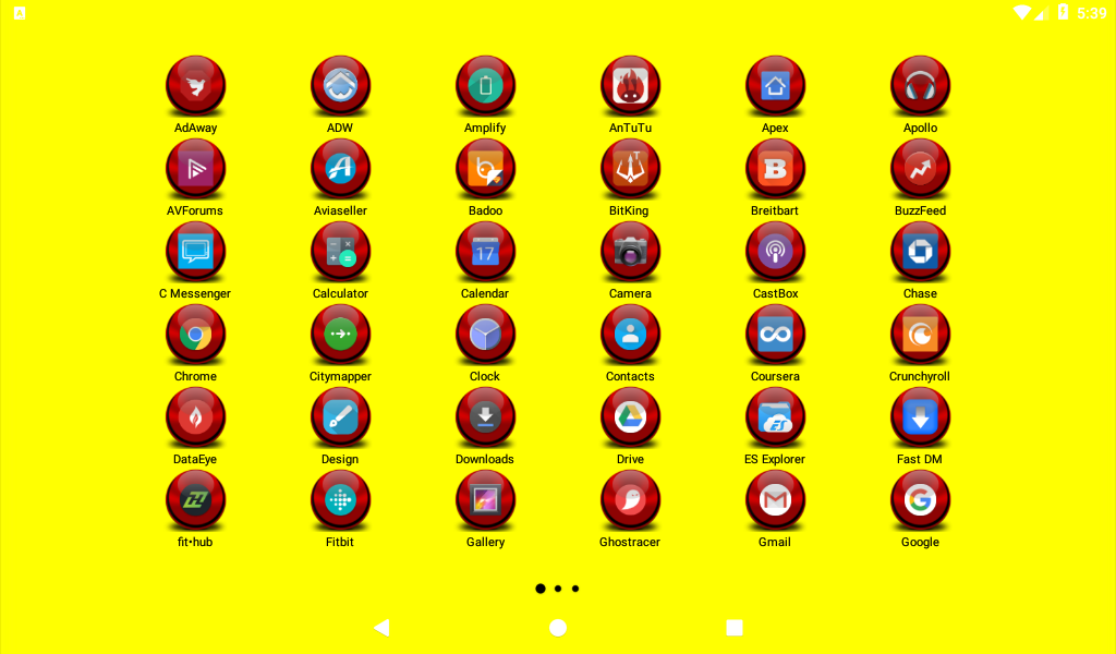 Red Icon Pack Masked - Image screenshot of android app