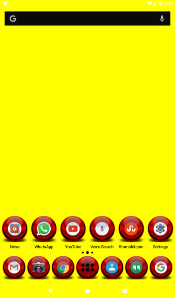 Red Icon Pack Masked - Image screenshot of android app