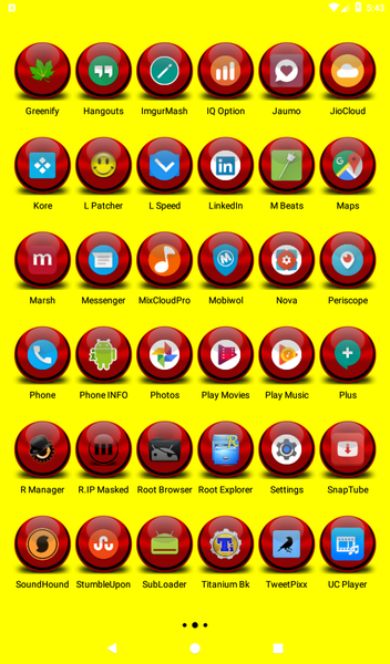 Red Icon Pack Masked - Image screenshot of android app