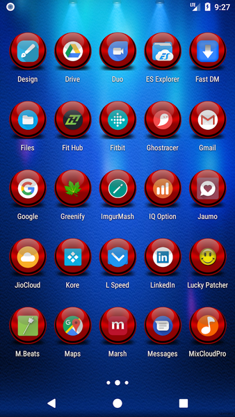 Red Icon Pack Masked - Image screenshot of android app