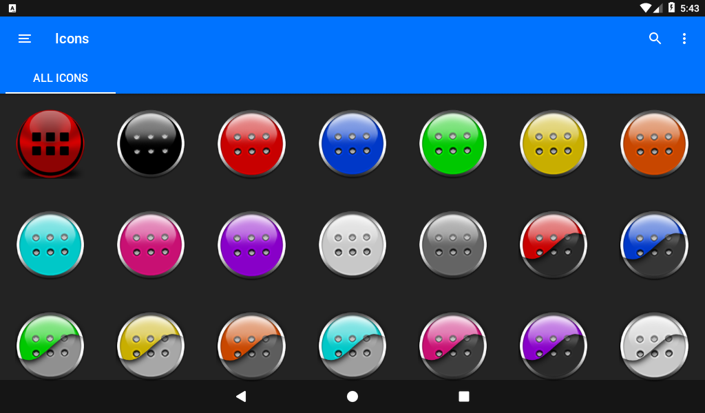 Red Icon Pack Masked - Image screenshot of android app