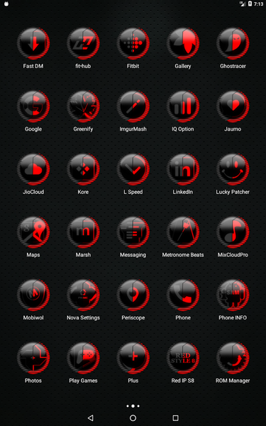 Red Icon Pack Style 8 - Image screenshot of android app
