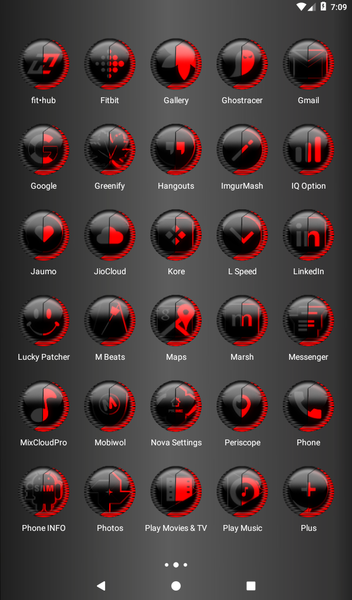 Red Icon Pack Style 8 - Image screenshot of android app