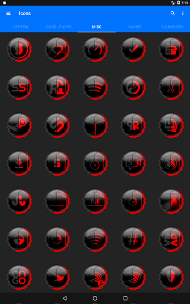 Red Icon Pack Style 8 - Image screenshot of android app