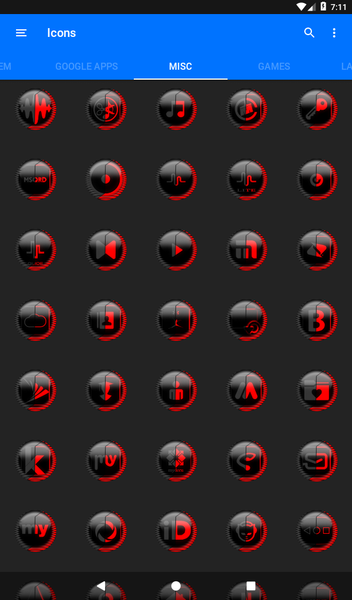 Red Icon Pack Style 8 - Image screenshot of android app