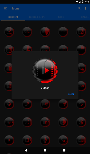 Red Icon Pack Style 8 - Image screenshot of android app