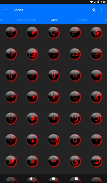 Red Icon Pack Style 8 - Image screenshot of android app