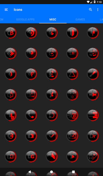 Red Icon Pack Style 8 - Image screenshot of android app