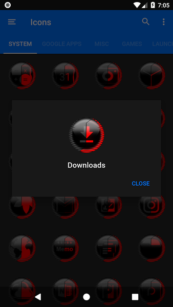 Red Icon Pack Style 8 - Image screenshot of android app