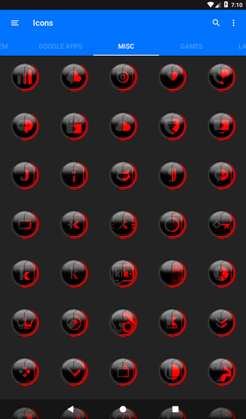 Red Icon Pack Style 8 - Image screenshot of android app