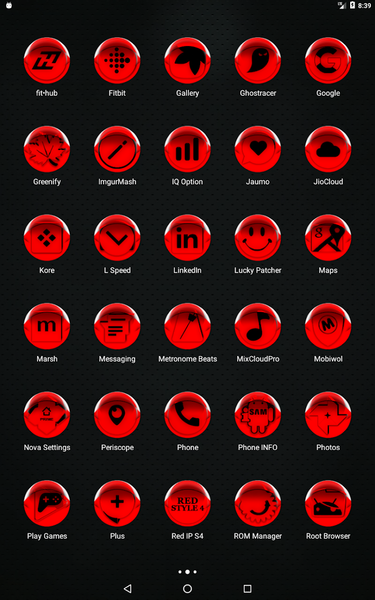Red Icon Pack Style 4 - Image screenshot of android app