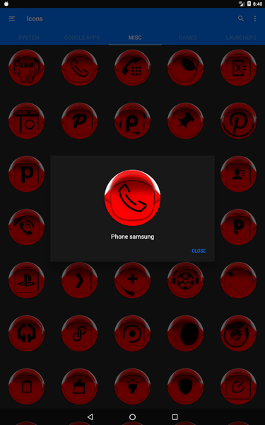 Red Icon Pack Style 4 - Image screenshot of android app