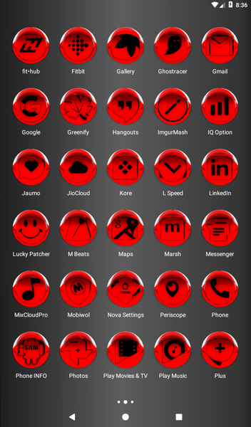 Red Icon Pack Style 4 - Image screenshot of android app