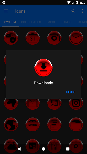 Red Icon Pack Style 4 - Image screenshot of android app